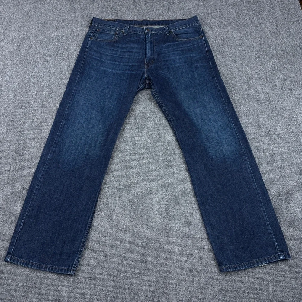 Levi's‎ 569 Jeans Men's 36x32 FITS 38 Loose Straight Dark Wash Denim 100% Cotton